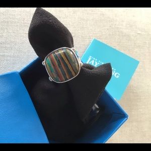 Jay King Rainbow Calsilica ring